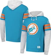'47 Men's '47 Aqua Miami Dolphins  Throwback Double Header Blitz Cornerback Pullover Hoodie