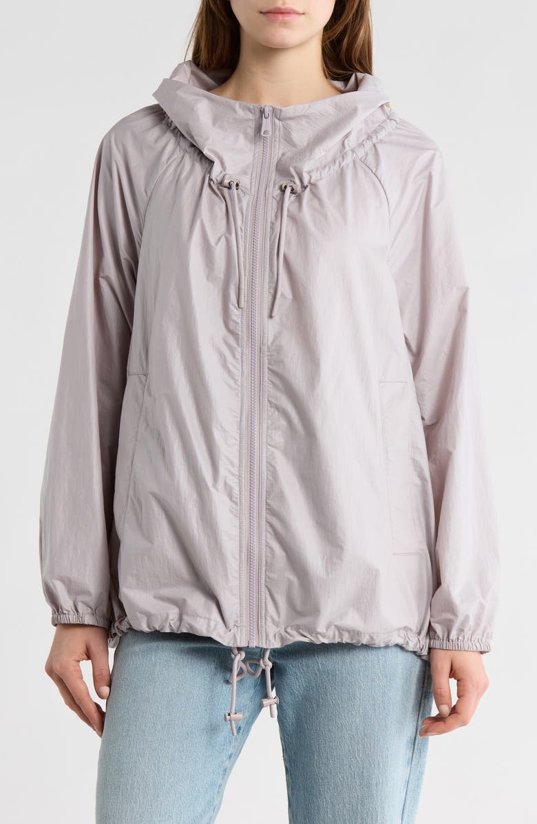 Bernardo Windbreaker Jacket, Main, color, Grey