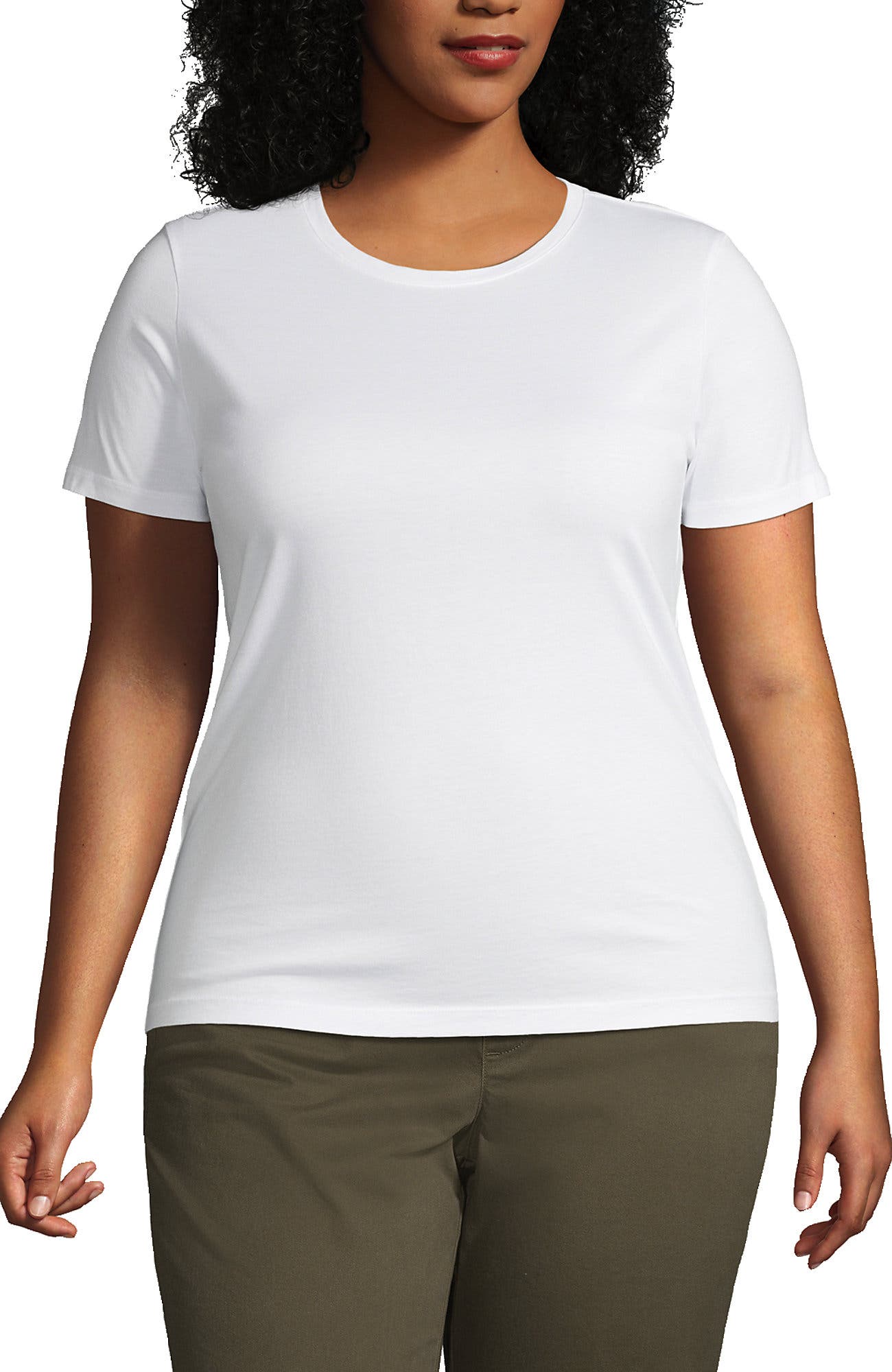 Plus Size Relaxed Supima Cotton Crew Neck T-Shirt - image 3
