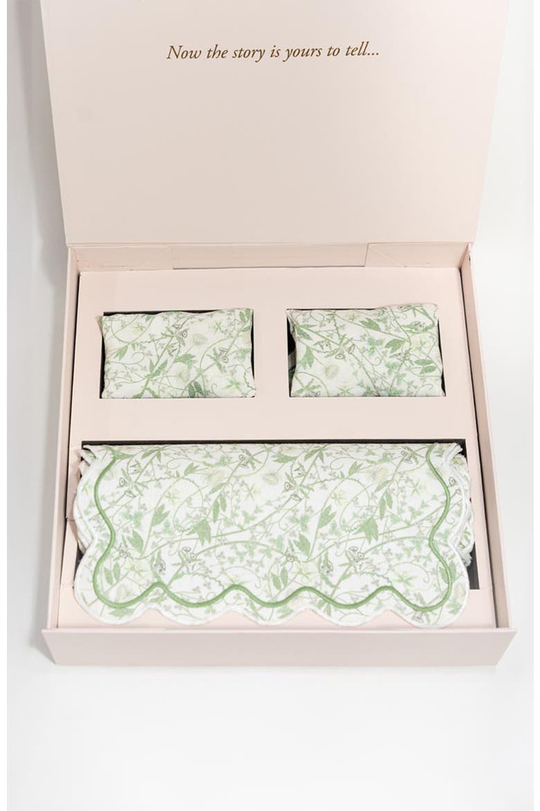 Inner Garden Society Table Linens Set, Alternate, color, Green