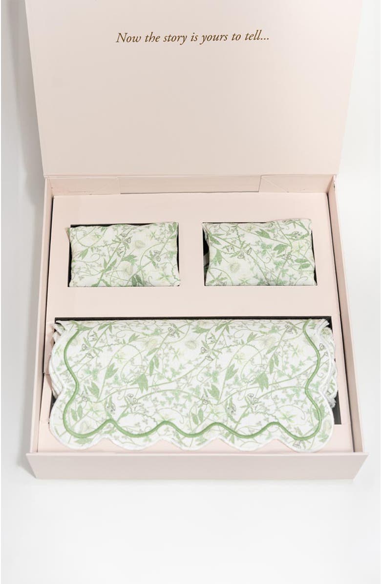 Bond & Grace Inner Garden Society Table Linens Set, Alternate, color, Green