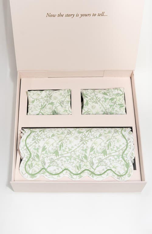 Bond & Grace Inner Garden Society Table Linens Set In Green