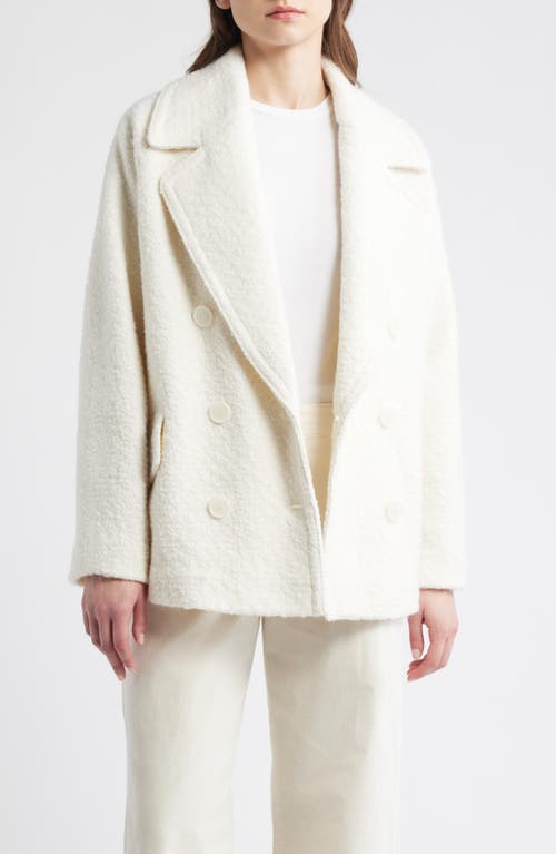 Hugo Boss Boss Orange Cabani Textured Double Breasted Jacket In White