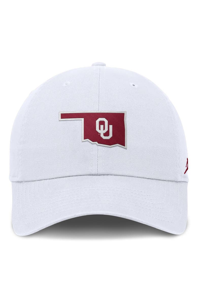 Men's Jordan Brand White Oklahoma Sooners Club Dri-FIT Adjustable Hat, Alternate, color, White