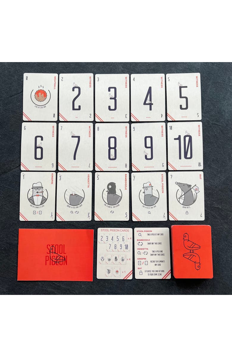 Barrel Aged Games Stool Pigeon, Tactical Card Game, Ages 8+, Up To 6 Players, Alternate, color, Multicolored