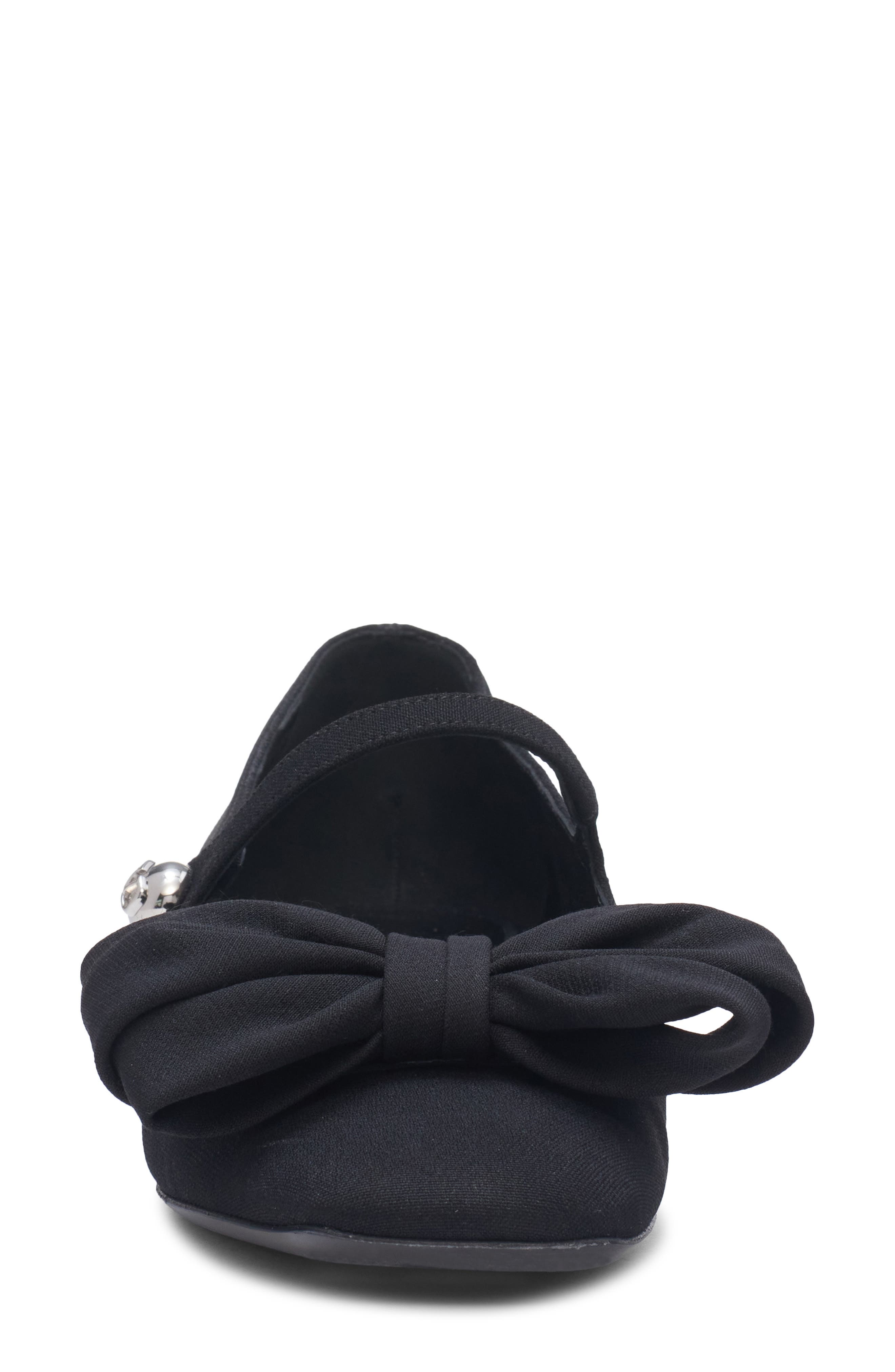 Bow Mary Jane Flat, Alternate, color, NERO