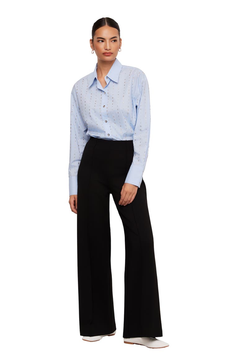 Jordyn High Waist Wide Leg Pants, Alternate, color, BLACK