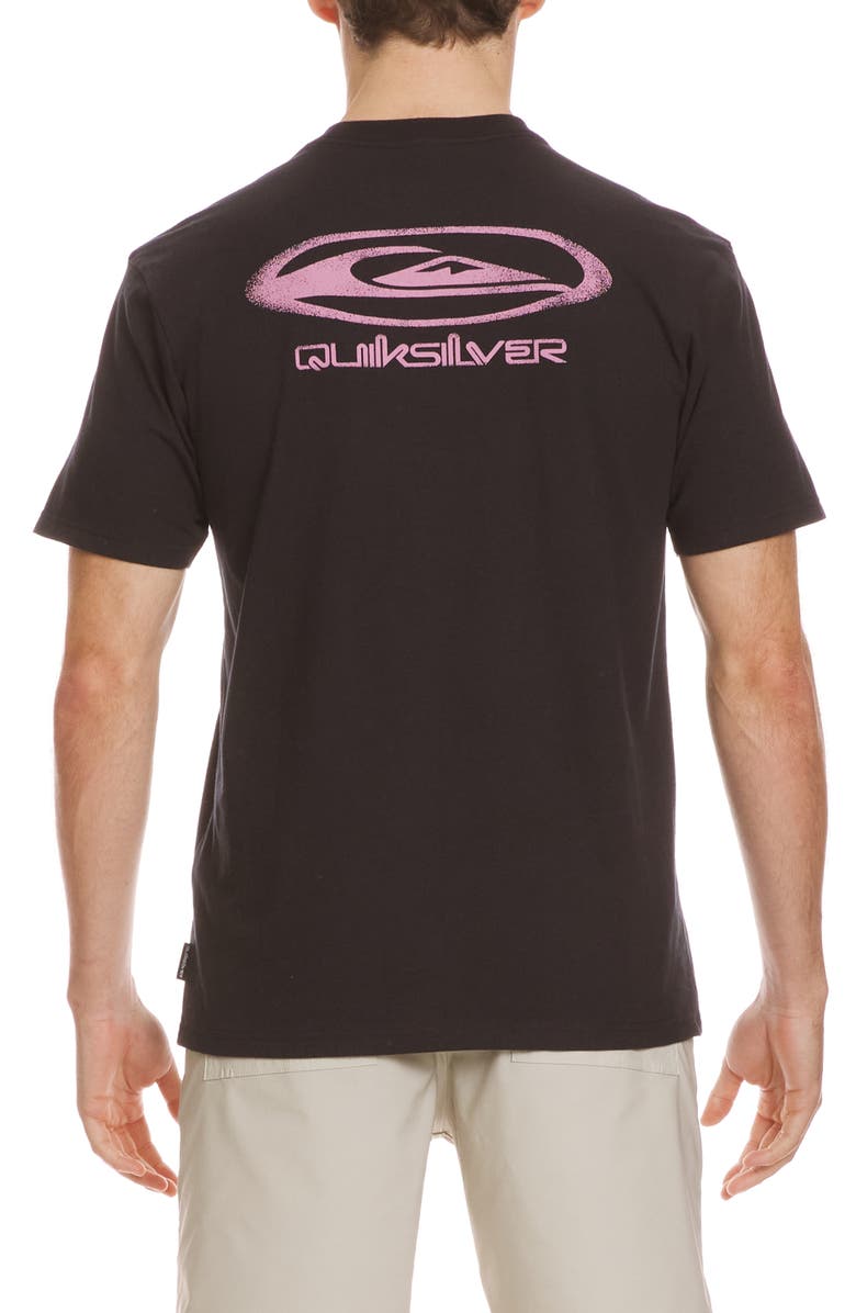Quiksilver Space Graphic T-Shirt, Alternate, color, Black