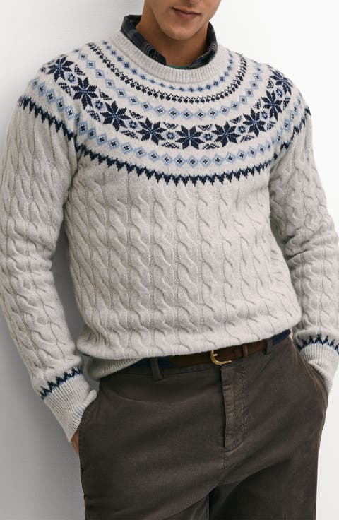 Fair Isle Merino Wool Sweater