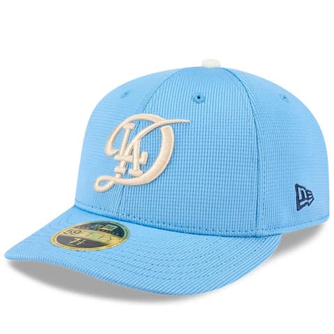Men's New Era Light Blue Los Angeles Dodgers City Connect Batting Practice Low Profile 59FIFTY Fitted Hat