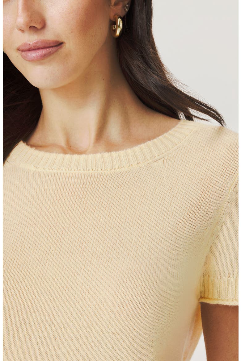 Emerson Short Sleeve Sweater, Alternate, color, HONEYSUCKLE