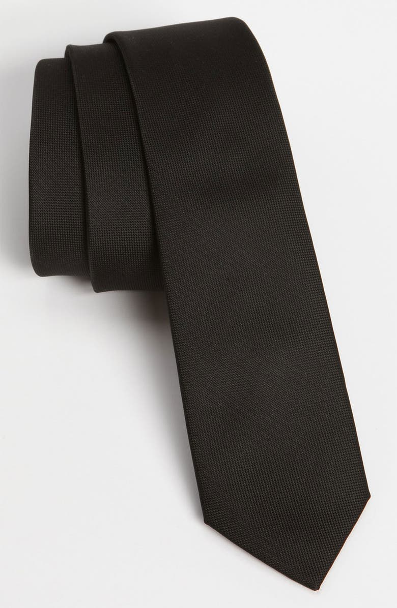 Topman Slim Woven Tie, Main, color, 