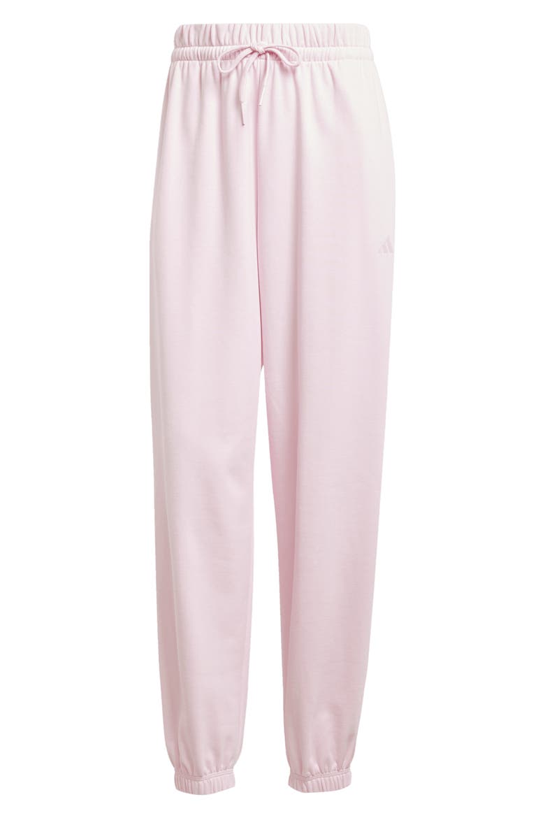 Loose Fit French Terry Joggers, Alternate, color, CLEAR PINK/ WHITE