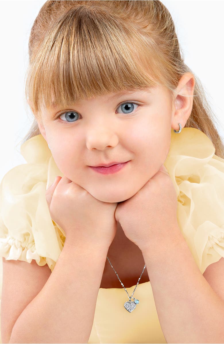 Tiny Blessings Sterling Silver Oh So Loved Birthstone 12-14" Necklace, Alternate, color, March