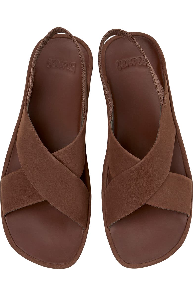 Camper Right Isla Slingback Sandal, Alternate, color, Medium Brown
