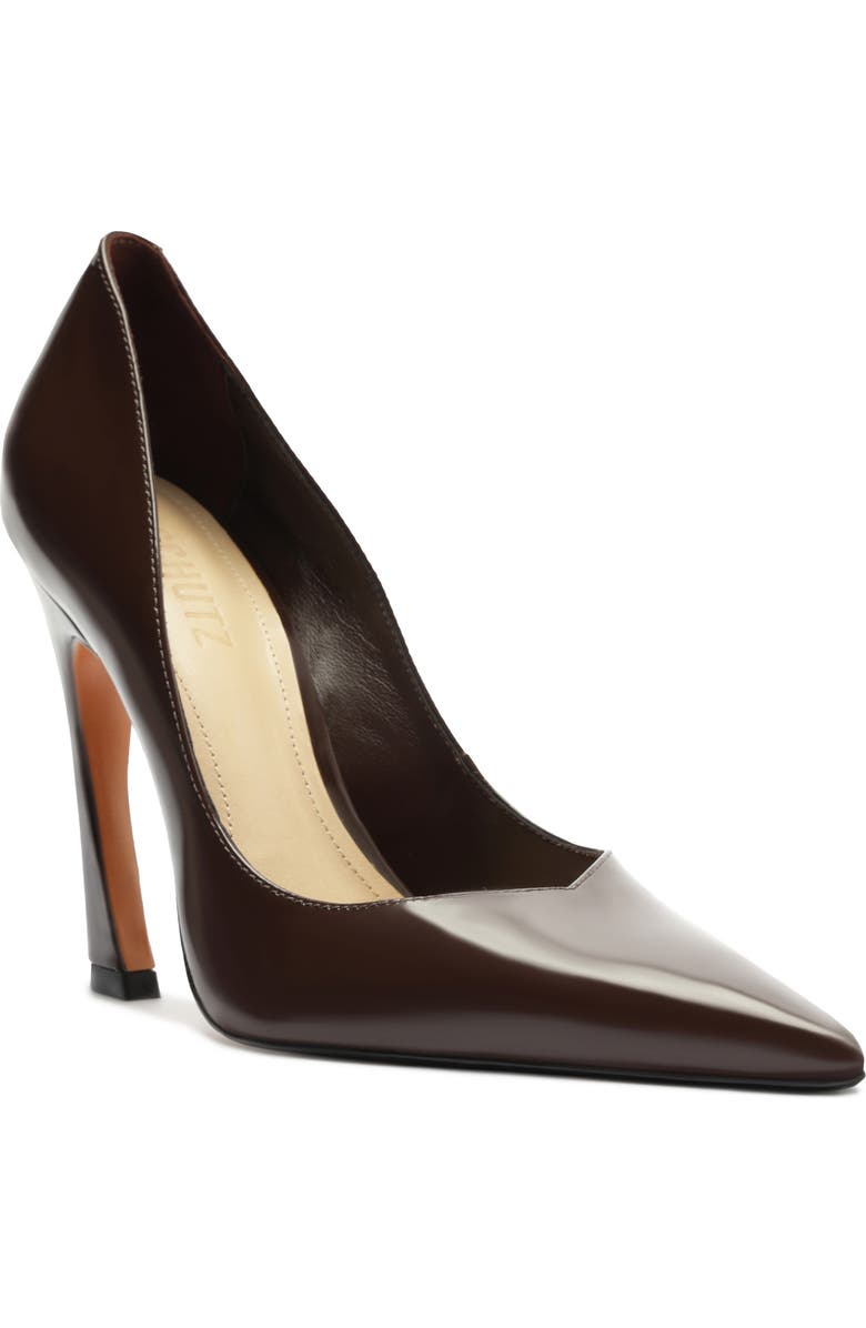 Schutz Lexi Pointed Toe Pump, Main, color, Chestnut Brown
