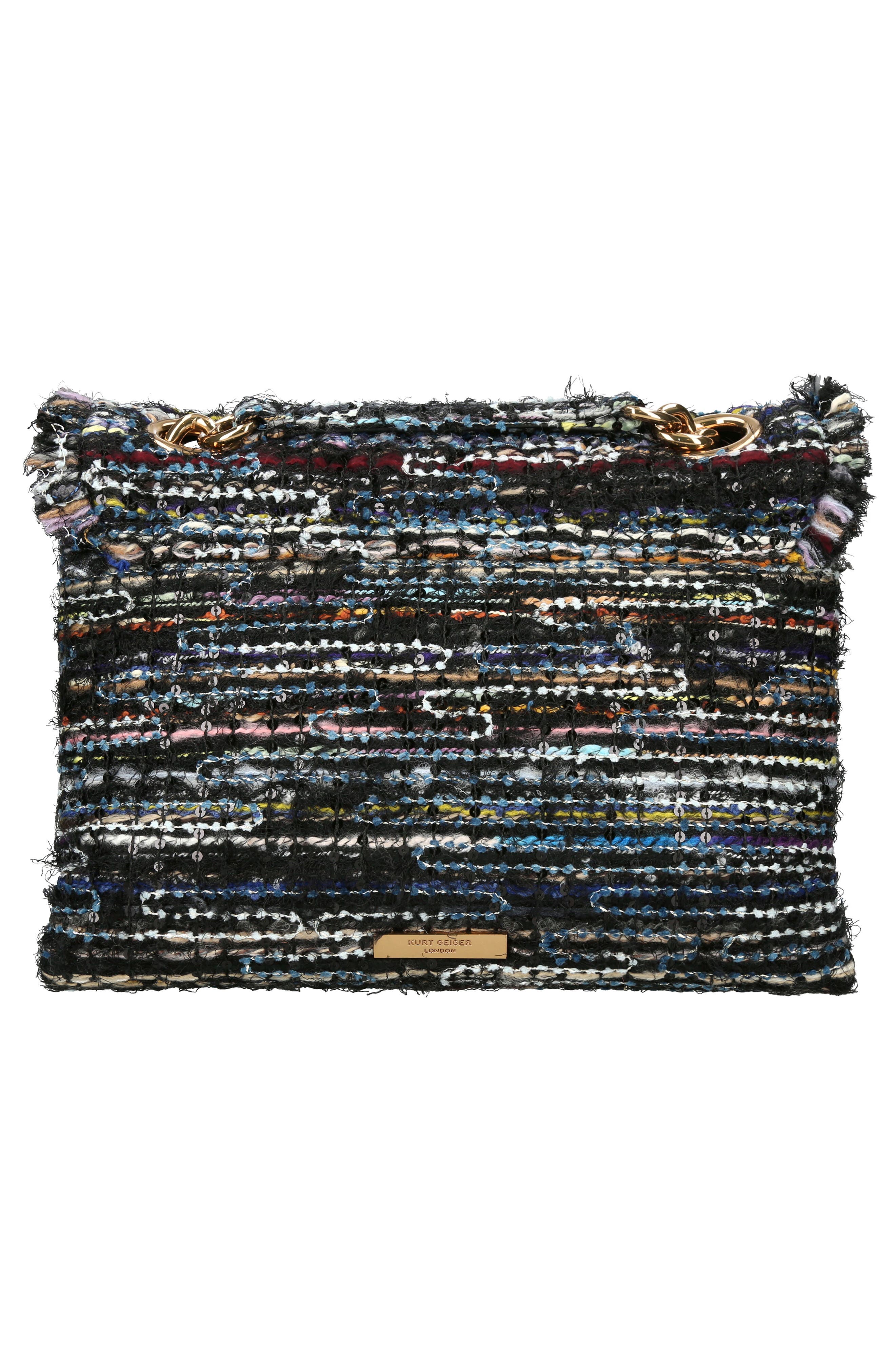 Kurt Geiger London Large Kensington Tweed Convertible Shoulder Bag, Alternate, color, 