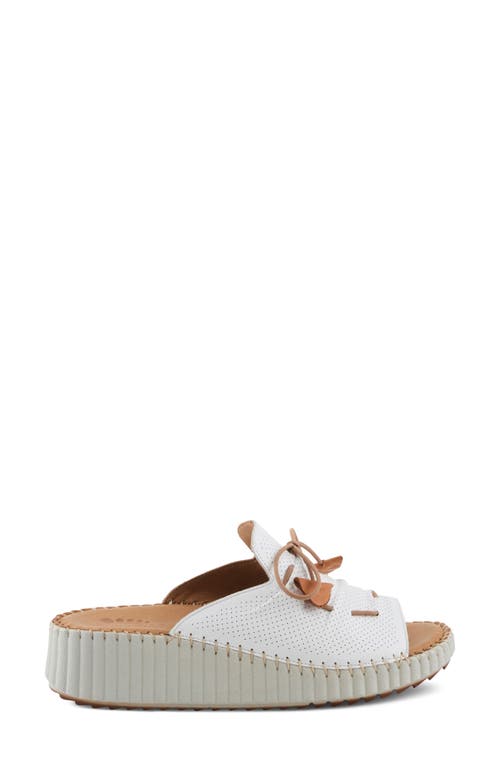 Spring Step Nevelle Wedge Sandal In White