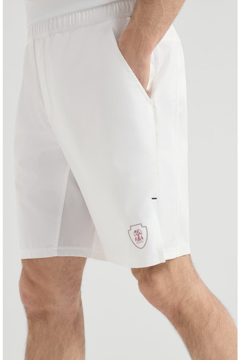 Nylon Bermuda shorts, Alternate, color, White