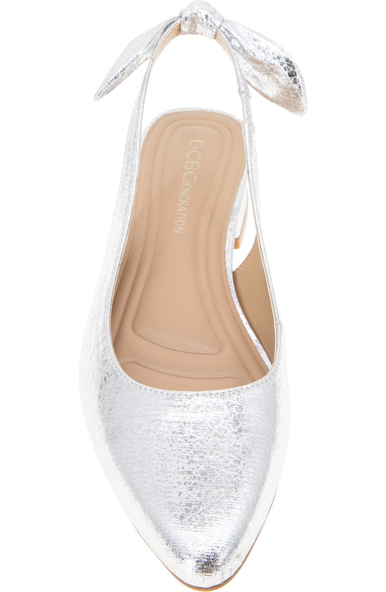 BCBGeneration Torna Slingback Pump, Alternate, color, Silver