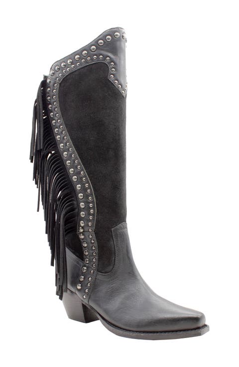 Palomino Fringe Knee High Western Boot (Women)