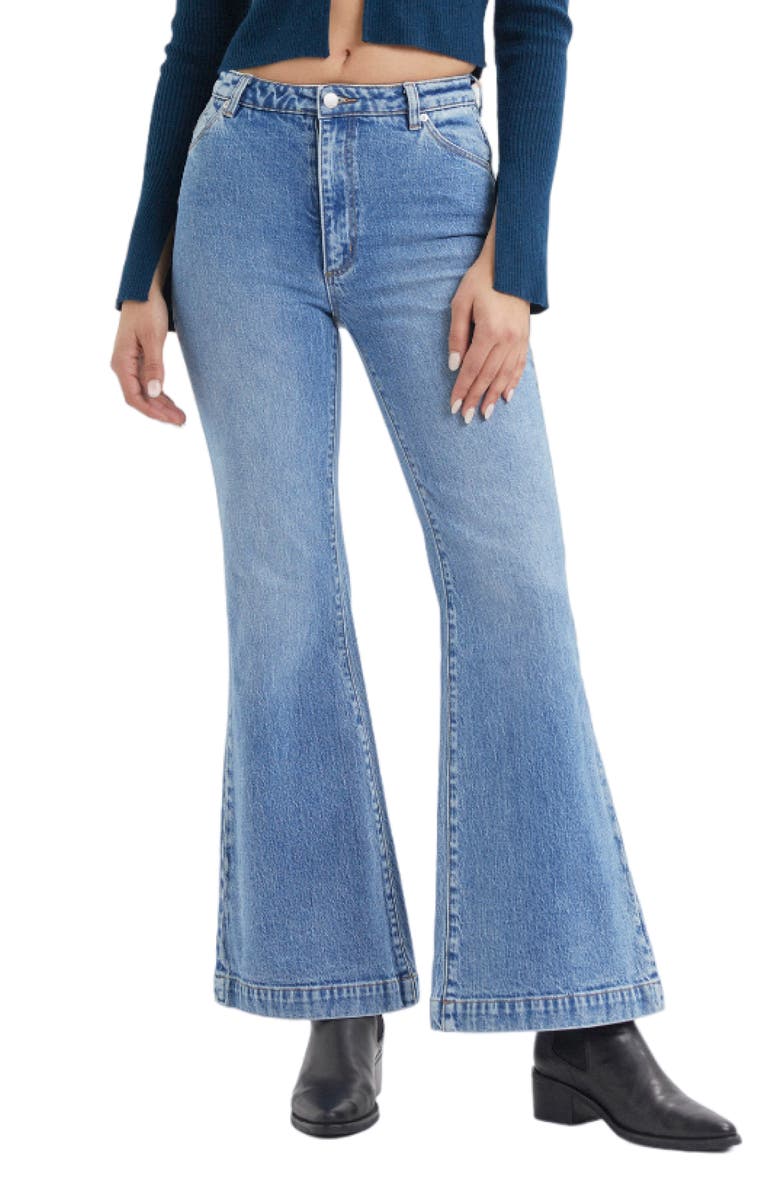 Rolla’s East Coast Ankle Flare Jeans, Main, color, 