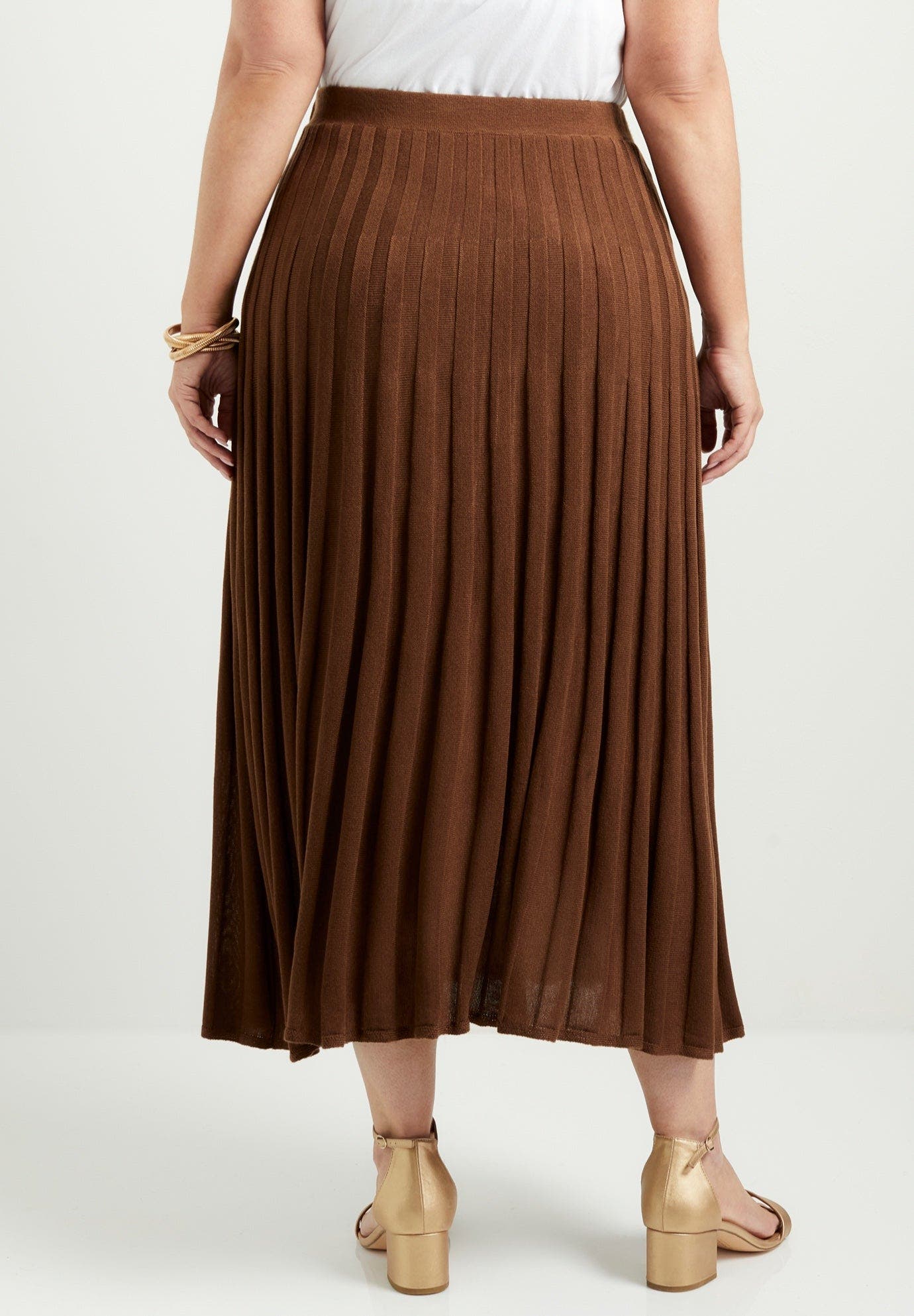 Pleated Midi Skirt - image 4