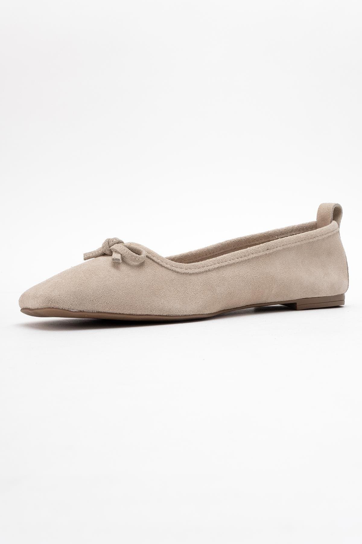Sosa Leather Ballet Flat, Alternate, color, Beige Suede