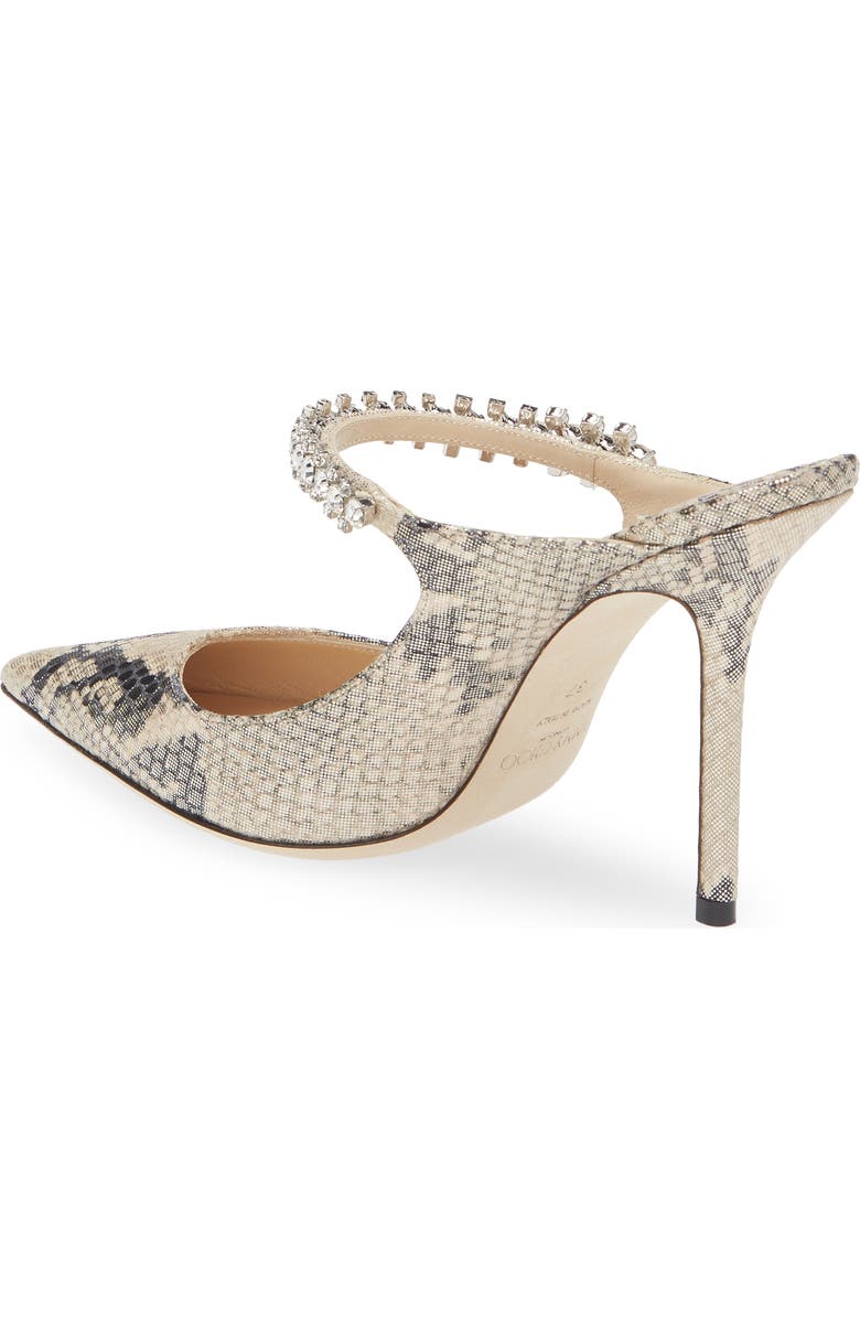 Jimmy Choo Bing Crystal Embellished Metallic Mule, Alternate, color,