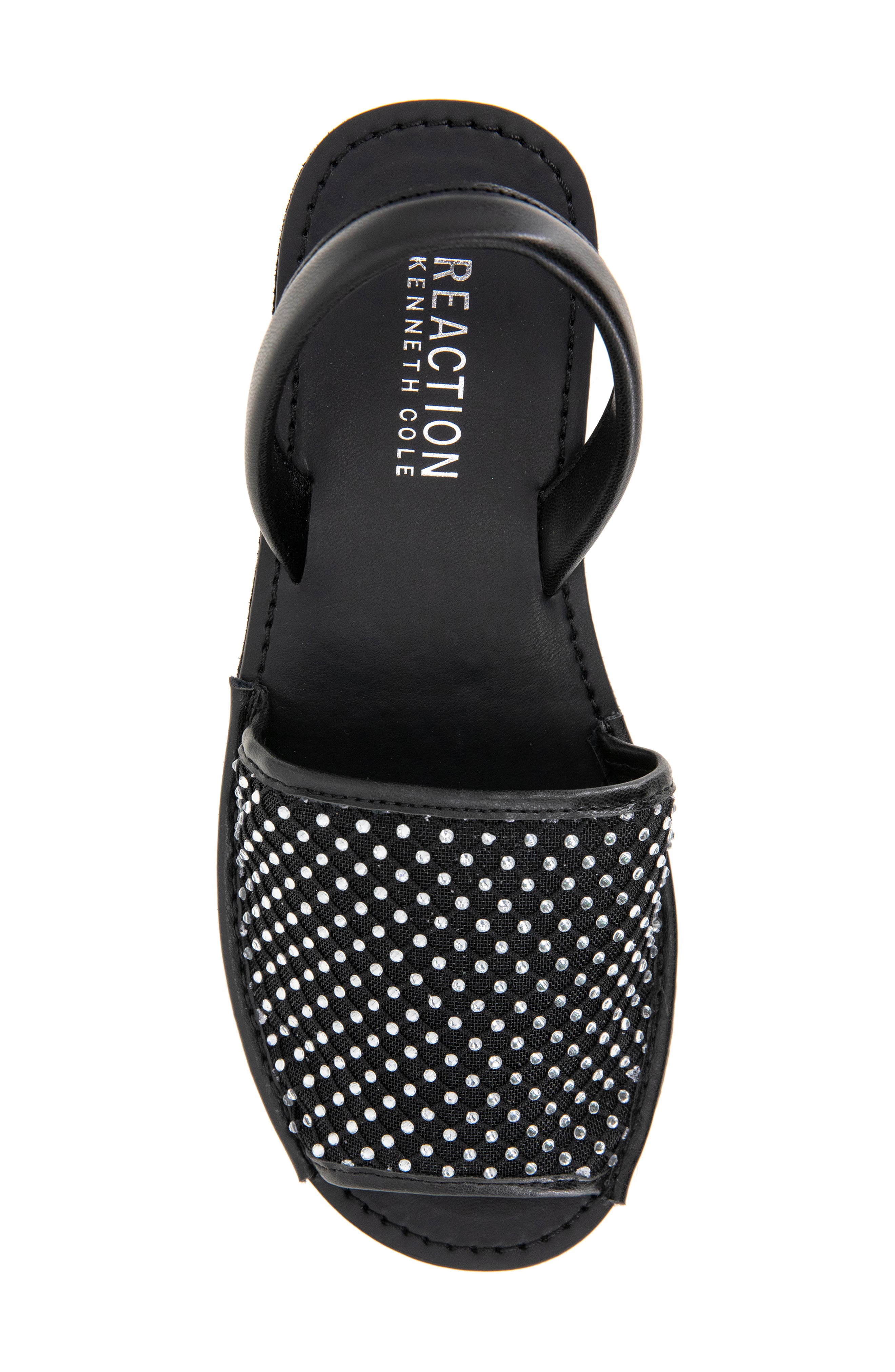 Reaction Kenneth Cole Slingback Sandal, Alternate, color, Black Crystal Mesh