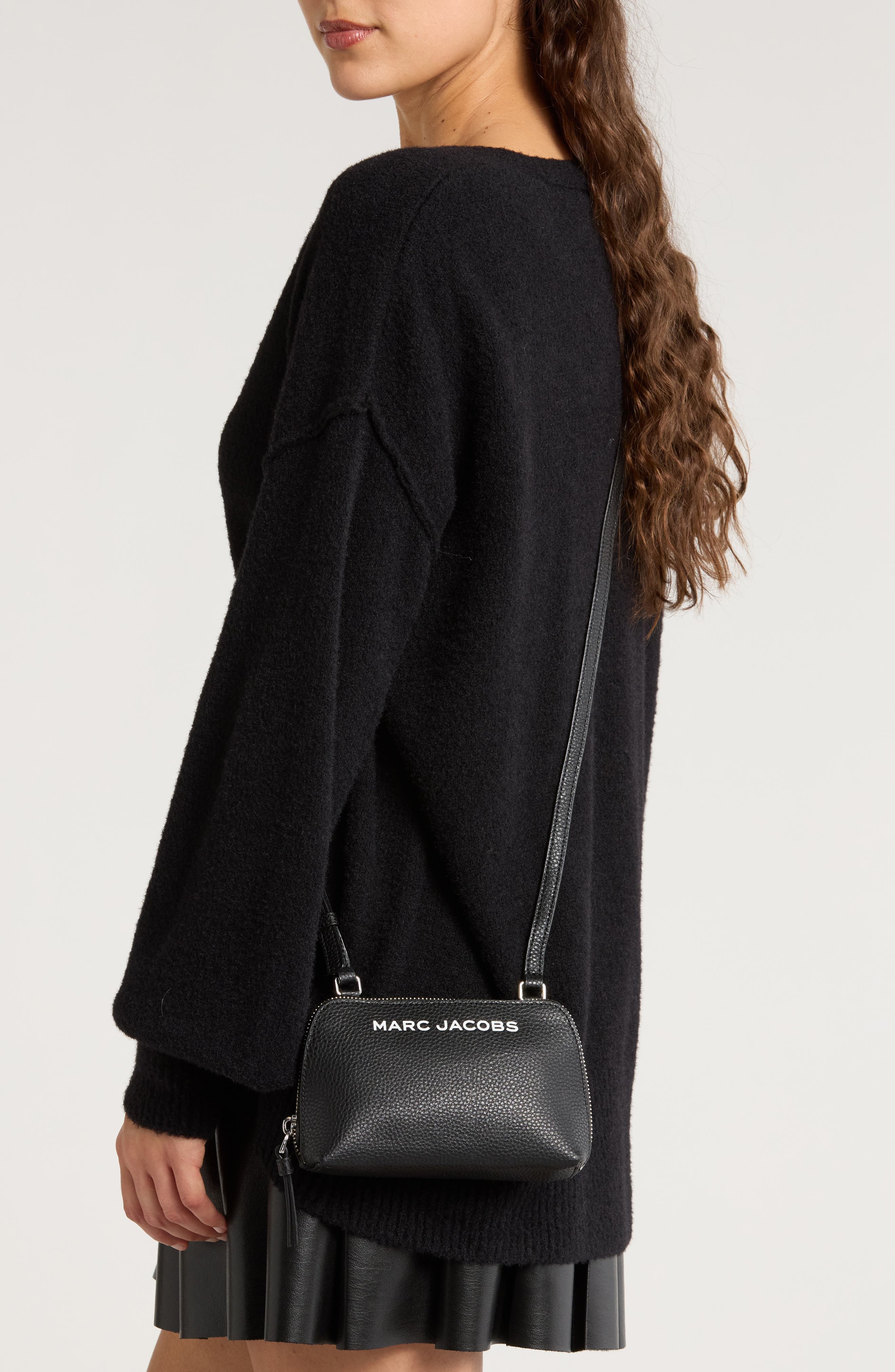 Marc Jacobs Bold SLG Small Crossbody Pouch Bag, Alternate, color, Black