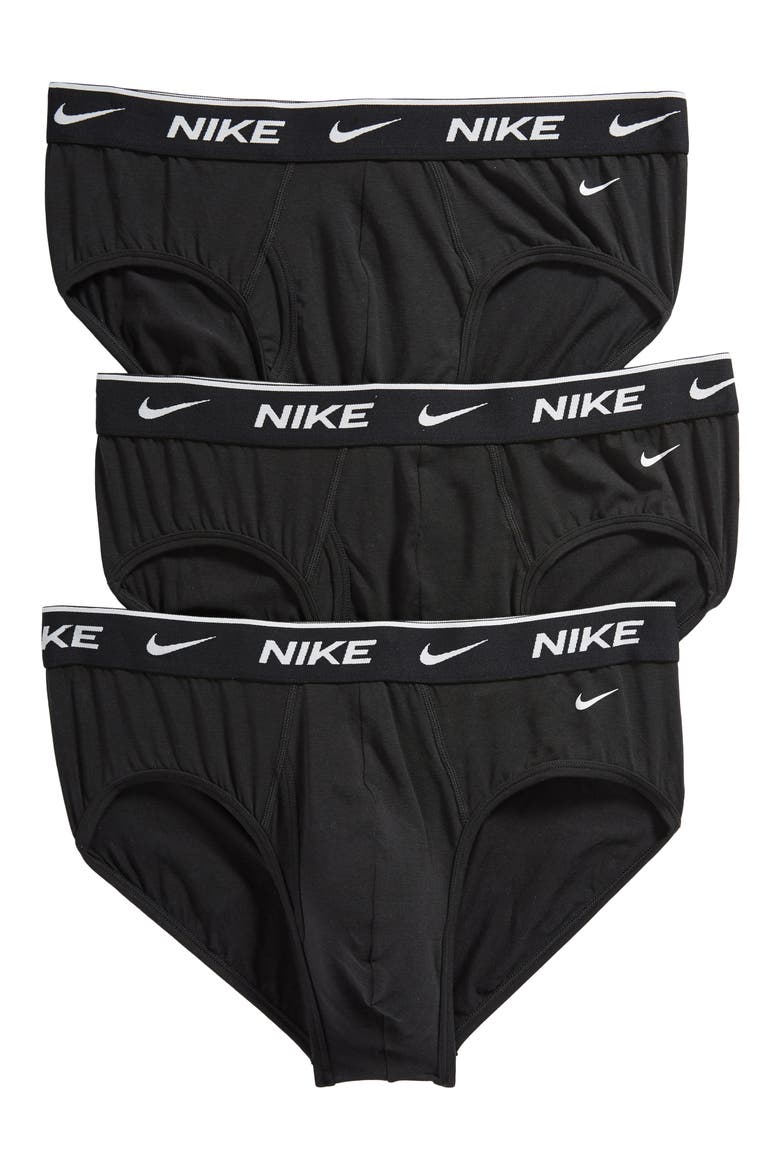 Dri-FIT 3-Pack Everyday Performance Briefs, Main, color, BLACK