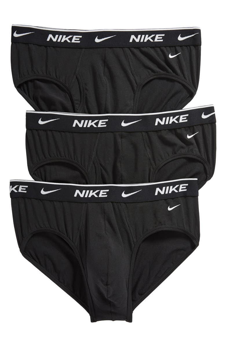 Nike Dri-FIT 3-Pack Everyday Performance Briefs, Main, color, Black