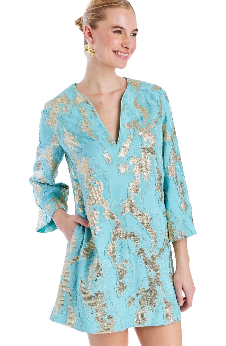 Mestiza New York Ines Caftan Mini Dress, Alternate, color, 