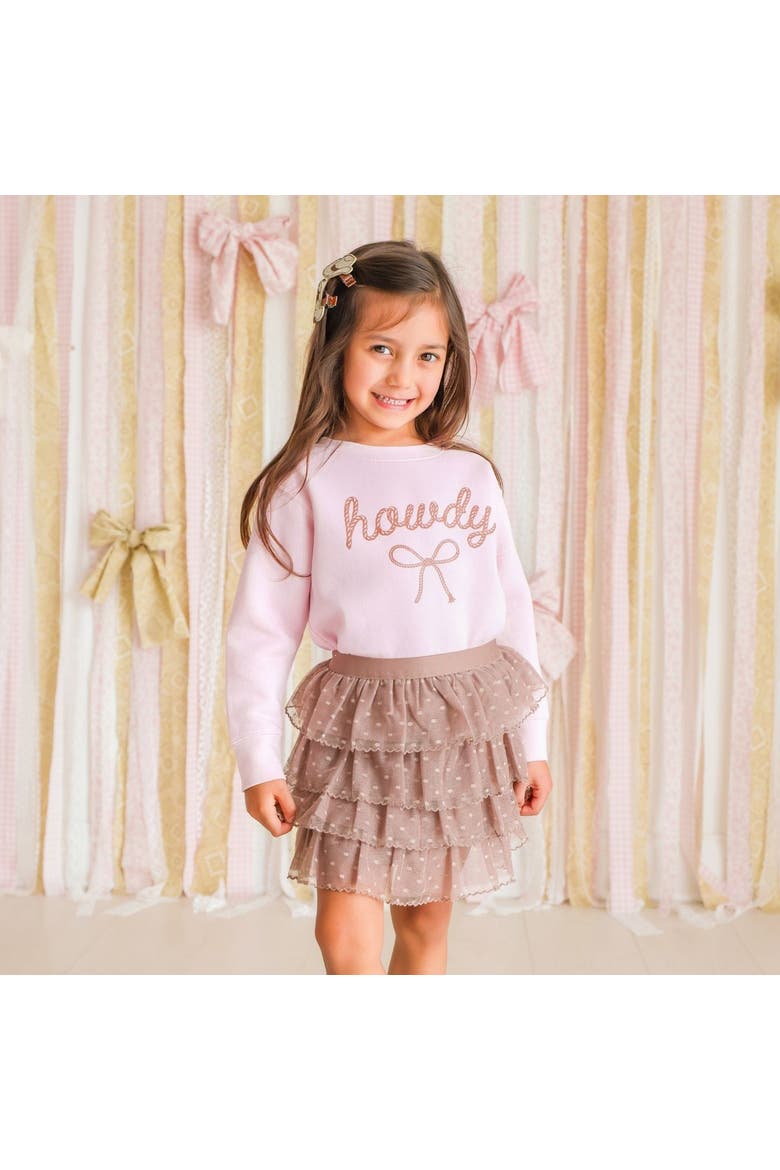 Howdy Darling Western Sweatshirt, Alternate, color, Ballet Pink