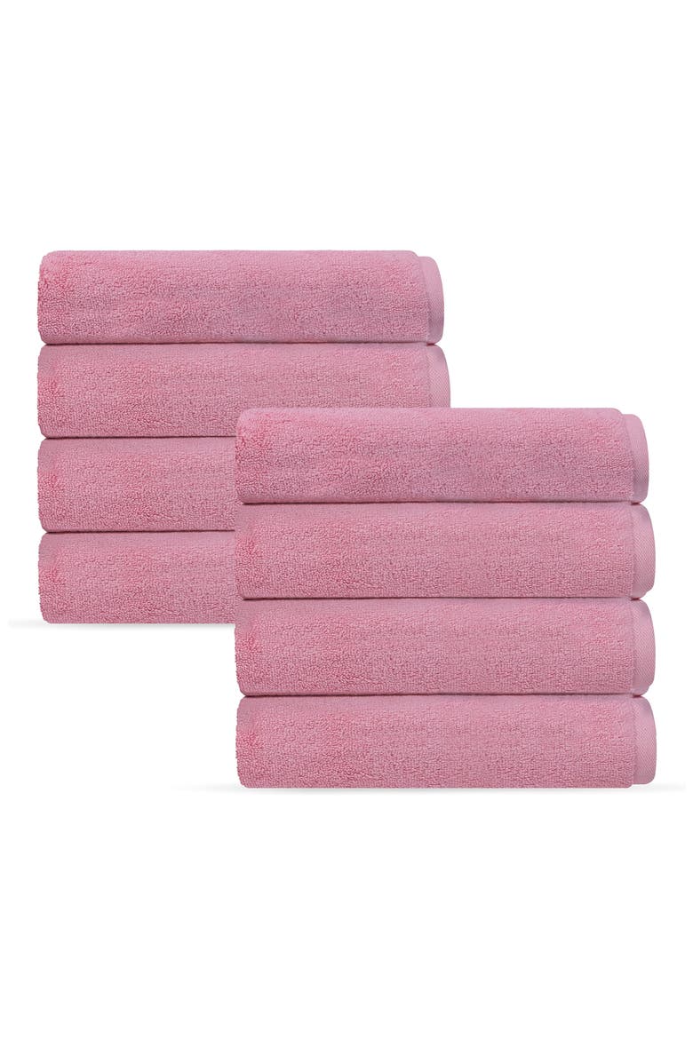 Puresoft 4-Piece Turkish Cotton Washcloths, Main, color, PINK
