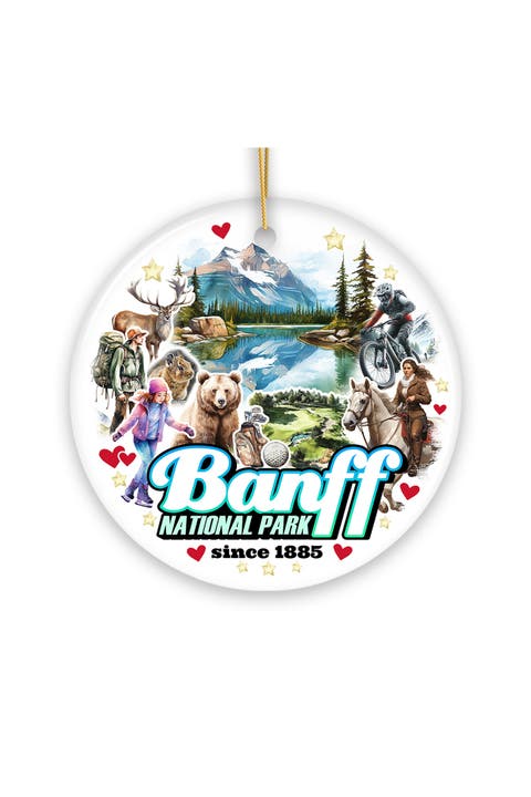 Banff National Park Since 1885 Ceramic Ornament