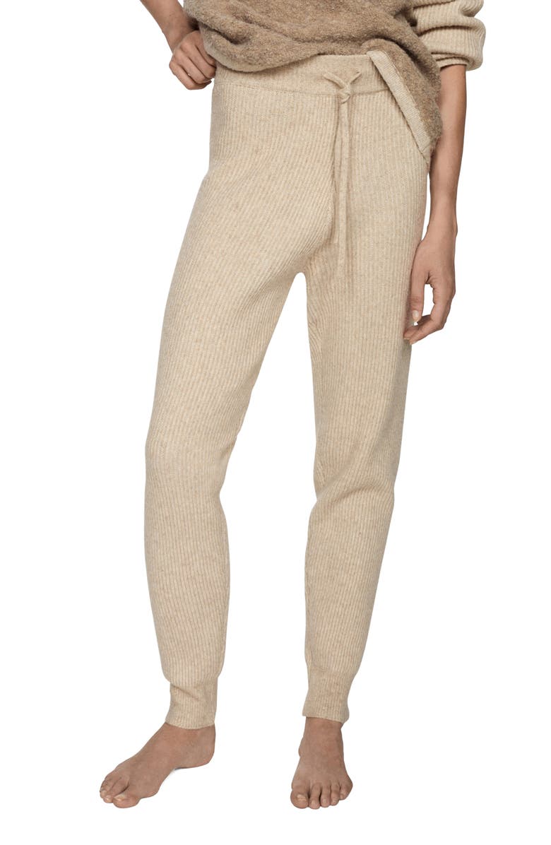 MANGO Knit Joggers, Main, color,