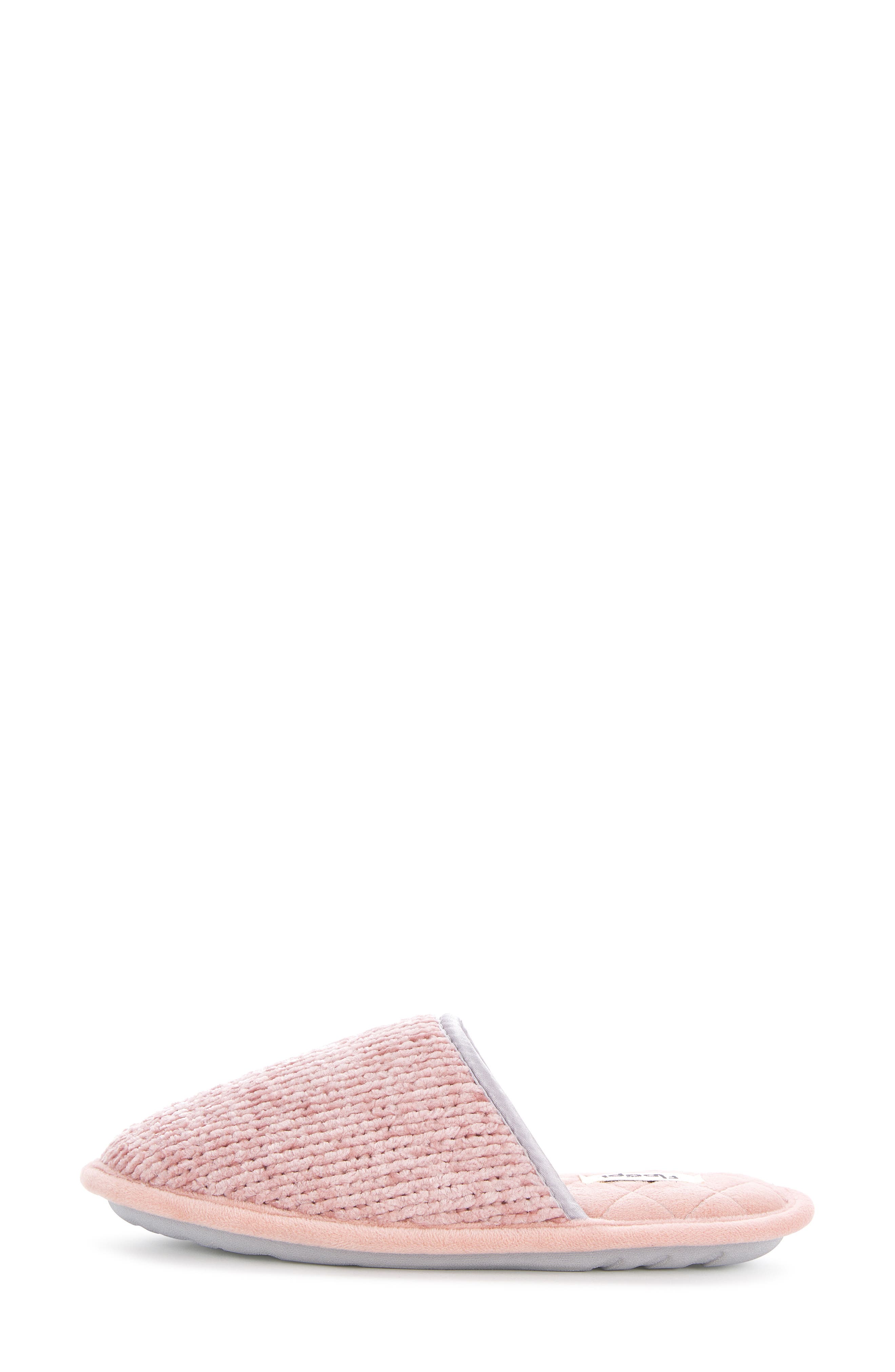 Victoria Chenille Scuff Slipper, Alternate, color, PINK