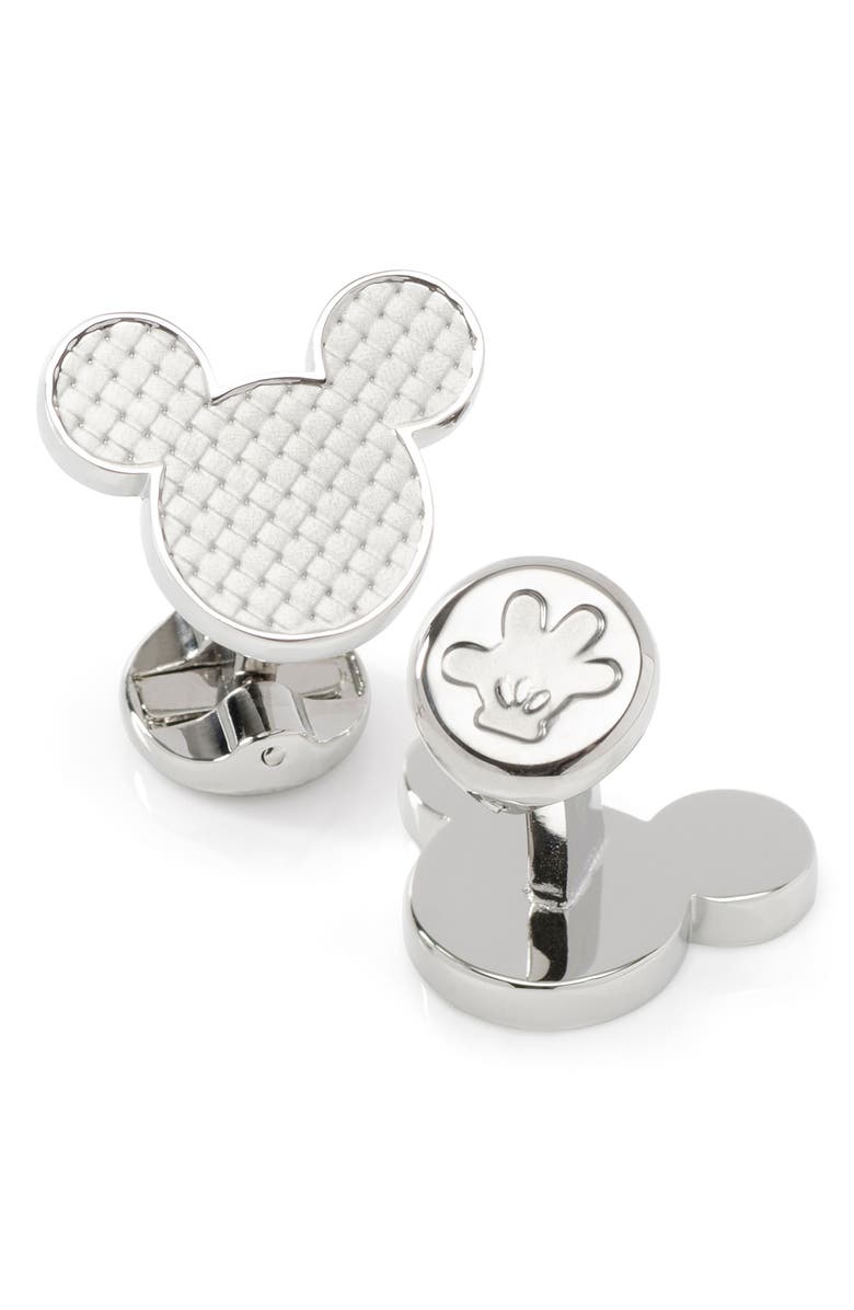 Cufflinks, Inc. Mickey Mouse Silhouette Cuff Links, Alternate, color, 