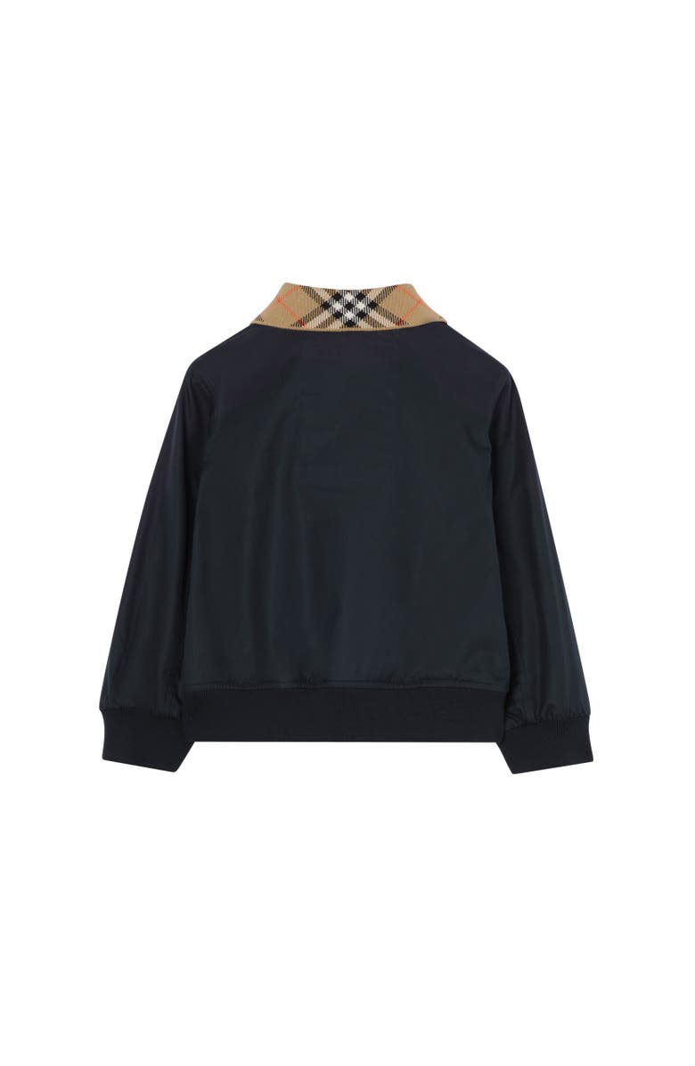 Burberry Cotton Hayfield Bomber Jacket, Alternate, color, Navy Black