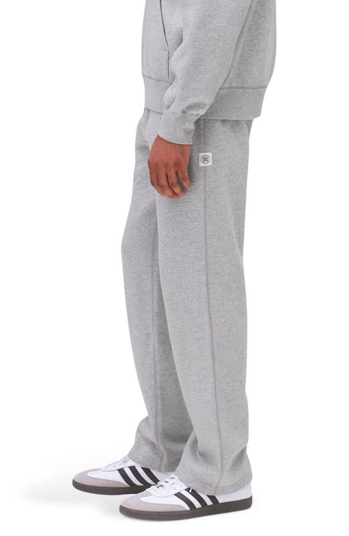 Reigning Champ Midweight Fleece Zip Hoodie In Heather Grey