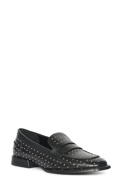 Carol Stud Penny Loafer (Women)