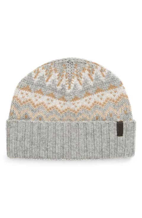 Fair Isle Wool & Cashmere Beanie