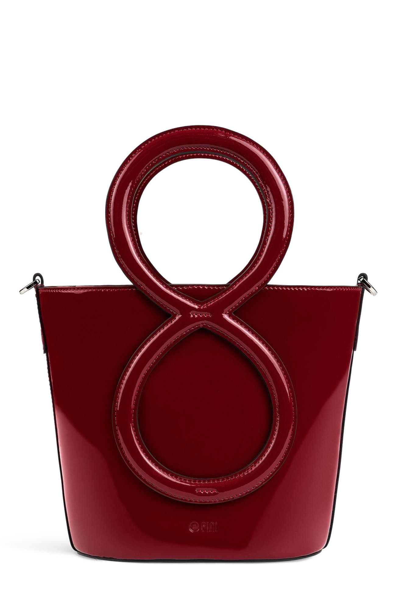 Infinity Bag - Patent Leather Red, Main, color, Red