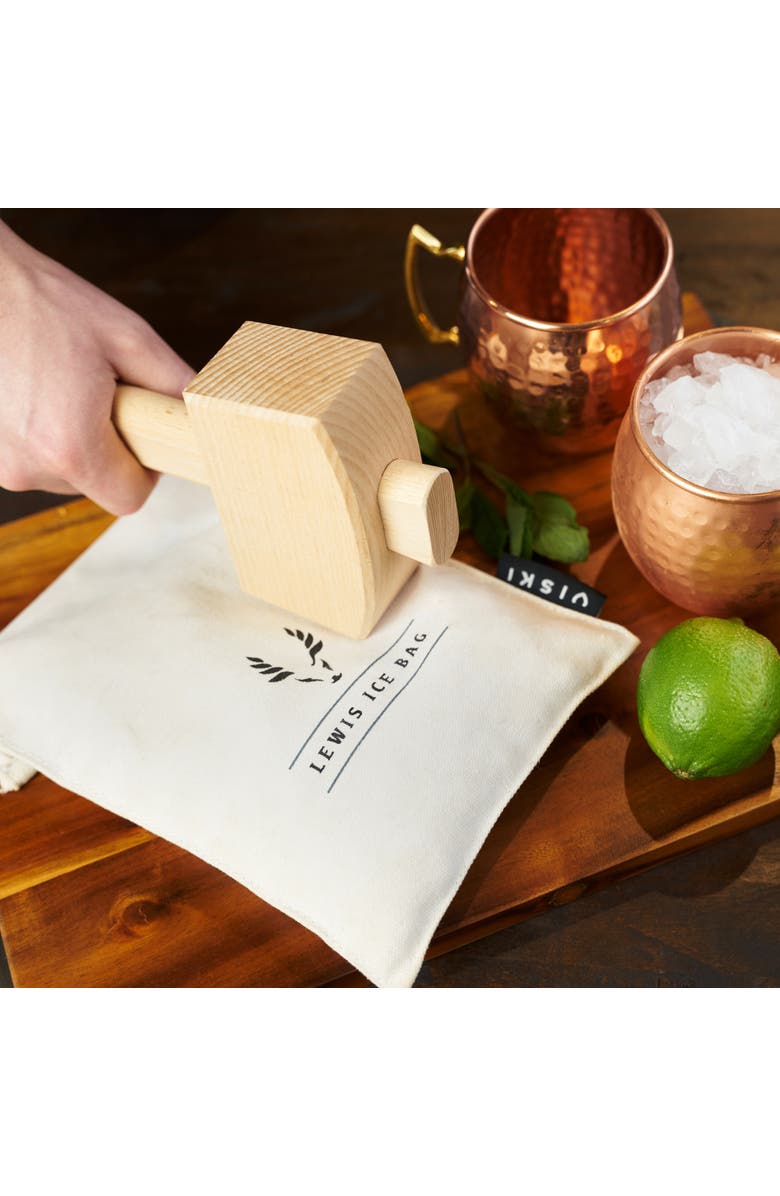 Viski Professional Lewis Ice Bag and Mallet, Alternate, color, 