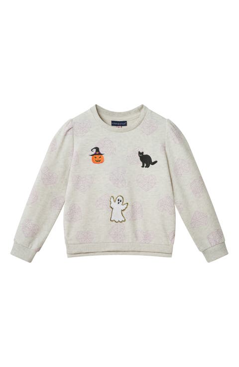Kids' Spider Web Print Sweatshirt