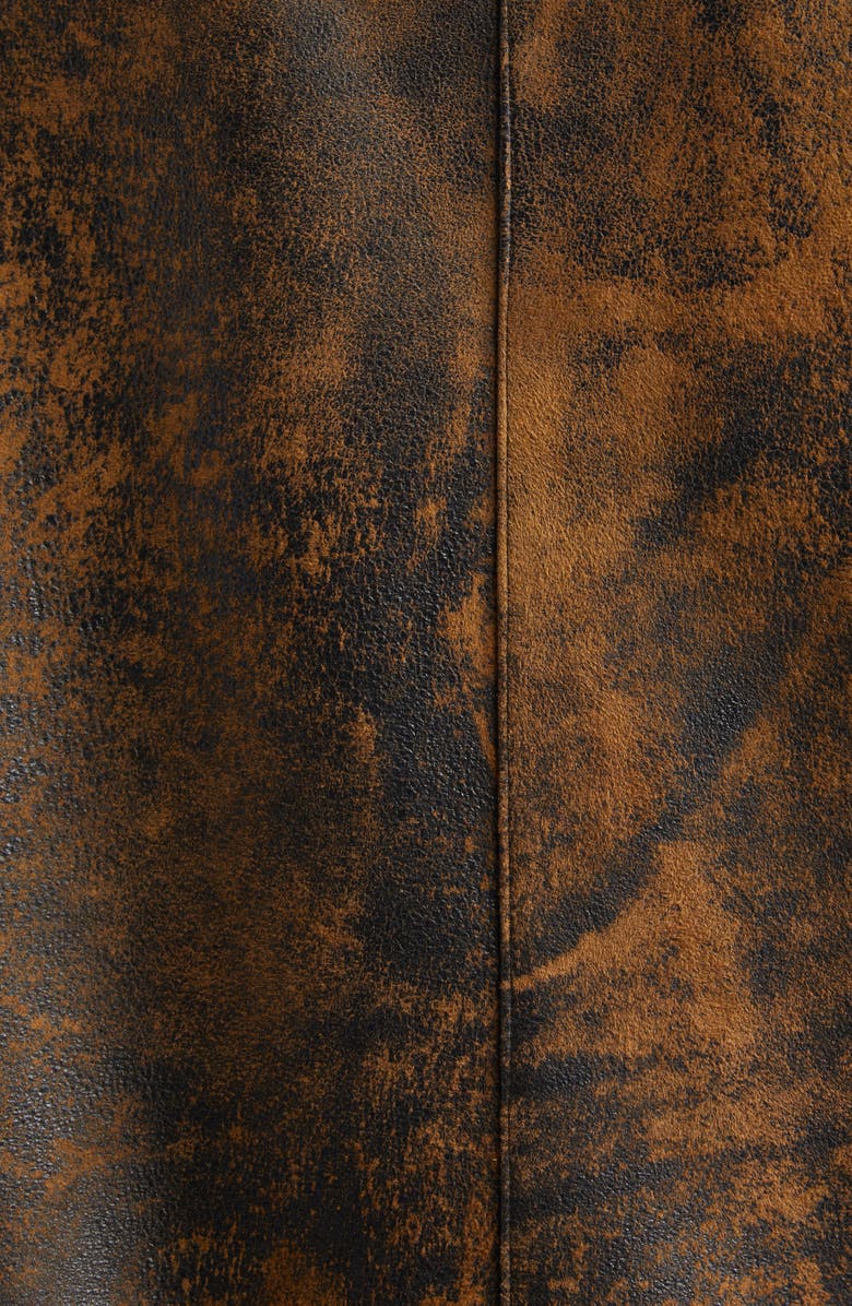 NACKIYÈ Yoko Distressed Leather Jacket, Alternate, color, Noir