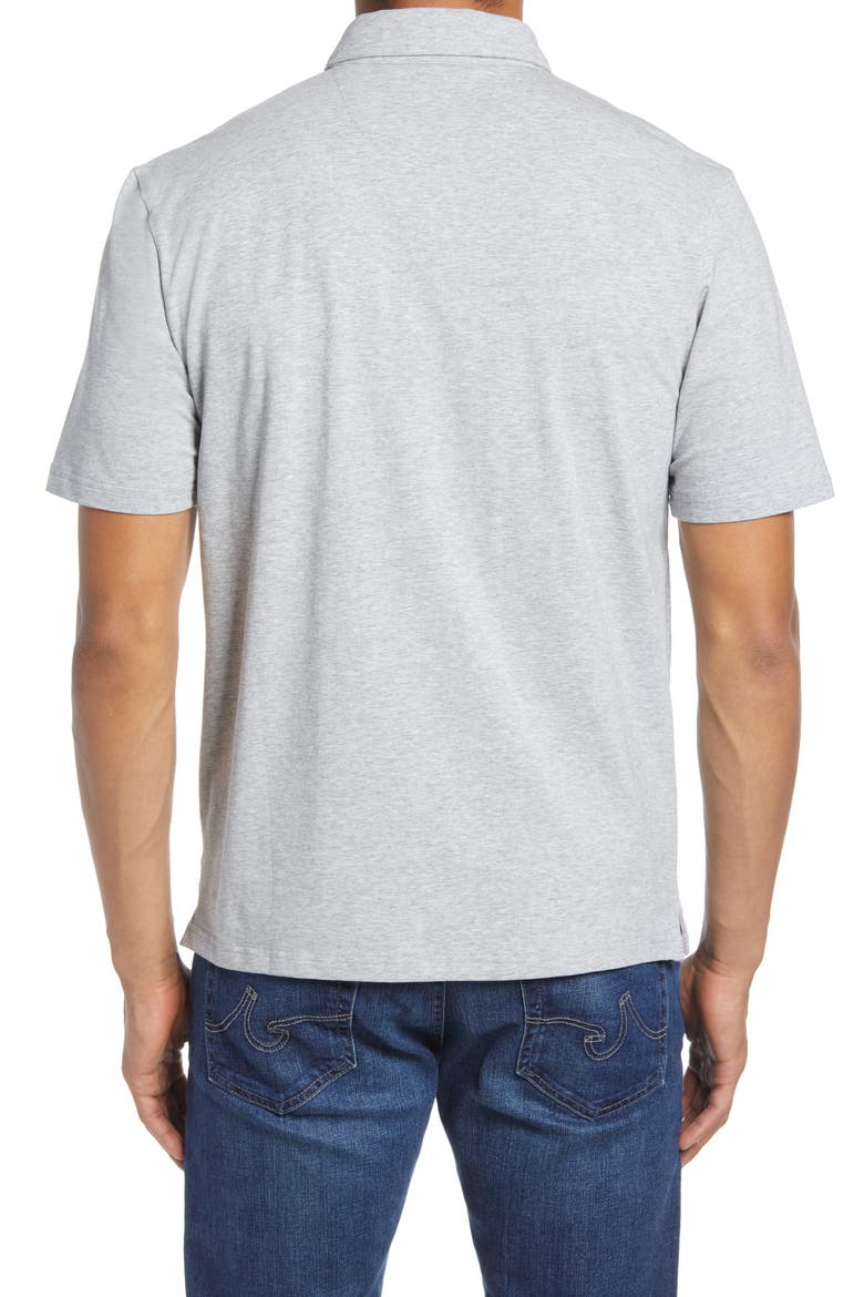 Heathered Original Regular Fit Polo, Alternate, color, GRAY