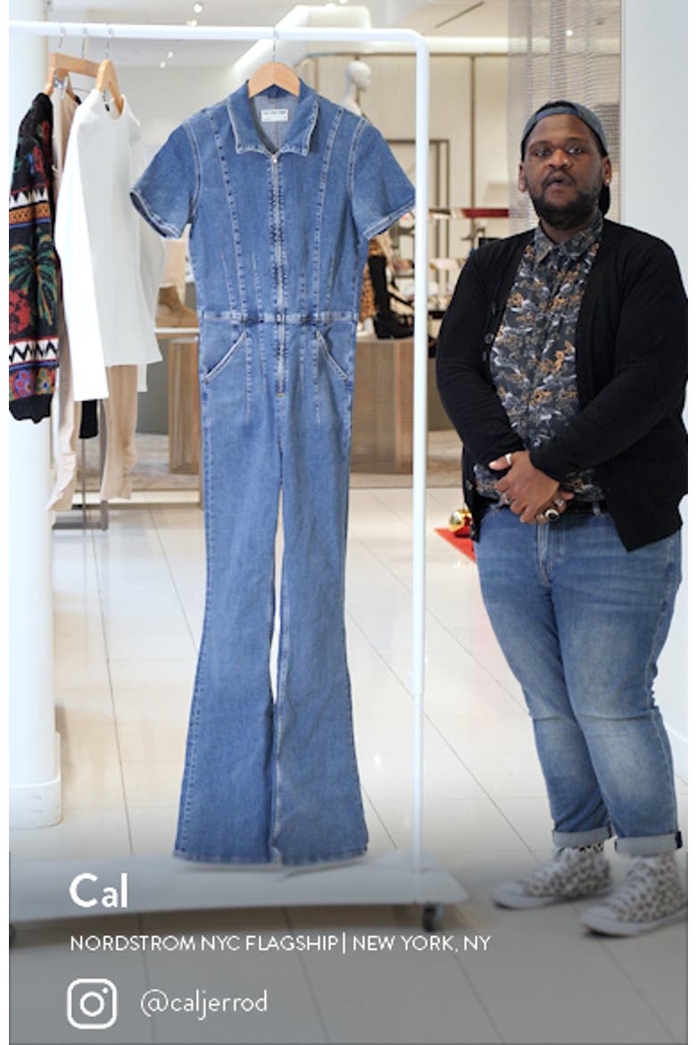 Jayde Denim Flared Jumpsuit video
